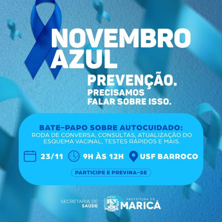 Prefeitura de Maricá promove campanha novembro azul contra o câncer de próstata